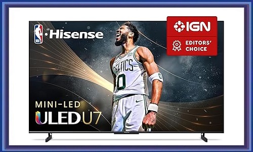 Hisense 85-Inch Class U7 Series Mini-LED ULED 4K UHD Google Smart TV